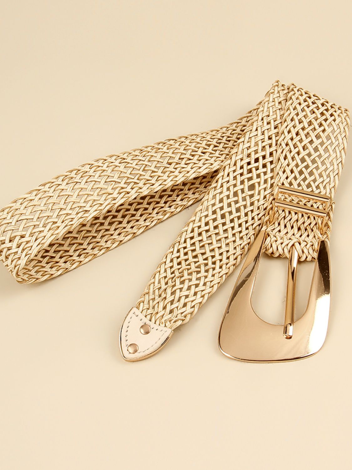 Buy Irregular Buckle Braid Belt by Faz