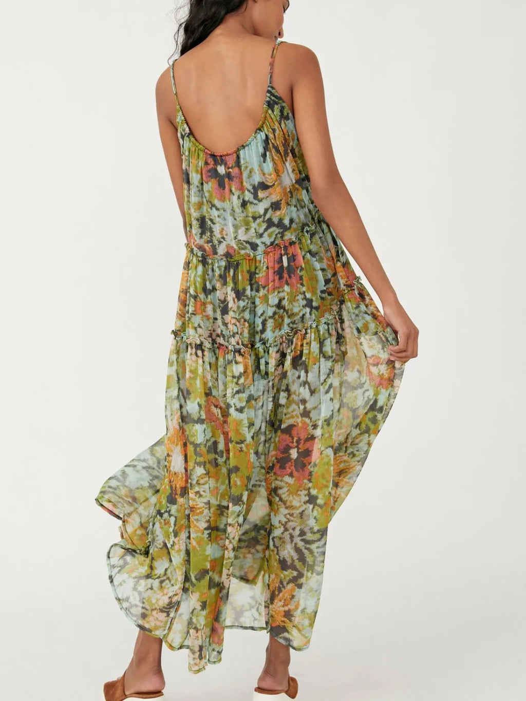 Buy Printed V-Neck Sleeveless Dress by Faz