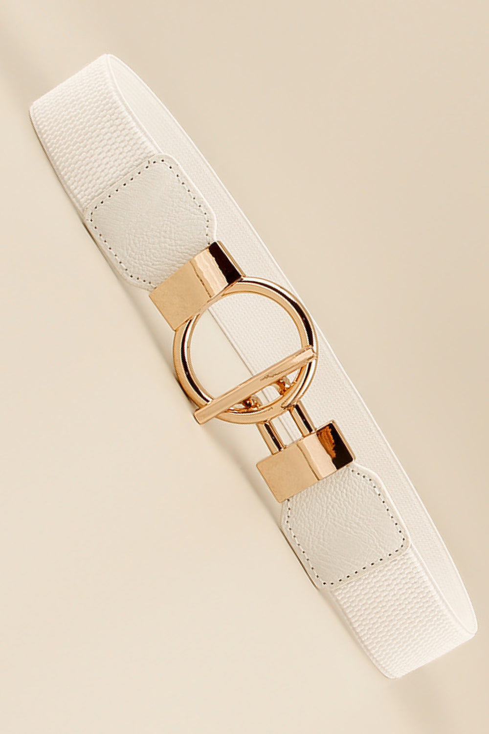 Buy Circle Shape Buckle Zinc Alloy Buckle PU Leather Belt by Faz