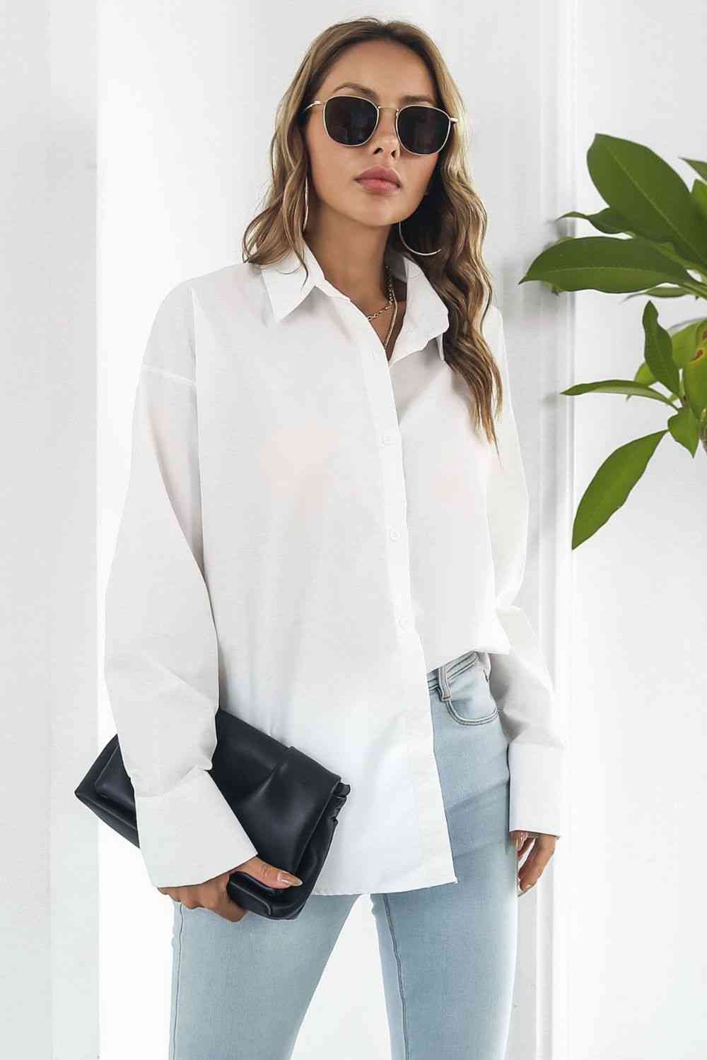 Buy Dropped Shoulder Longline Shirt by B&S