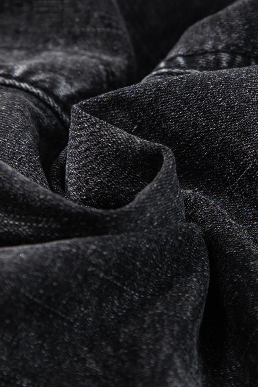 Buy High Waist Raw Hem Denim Shorts by Faz