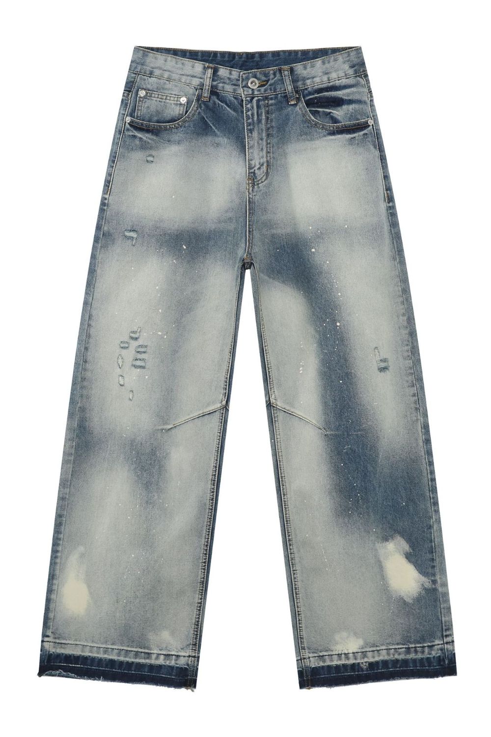 Buy Men's Distressed Wide Leg Jeans by Faz