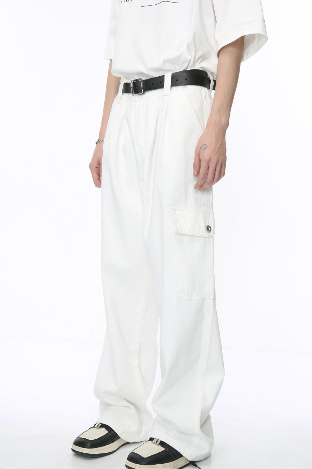 Buy Wide Leg Jeans with Pockets by Faz