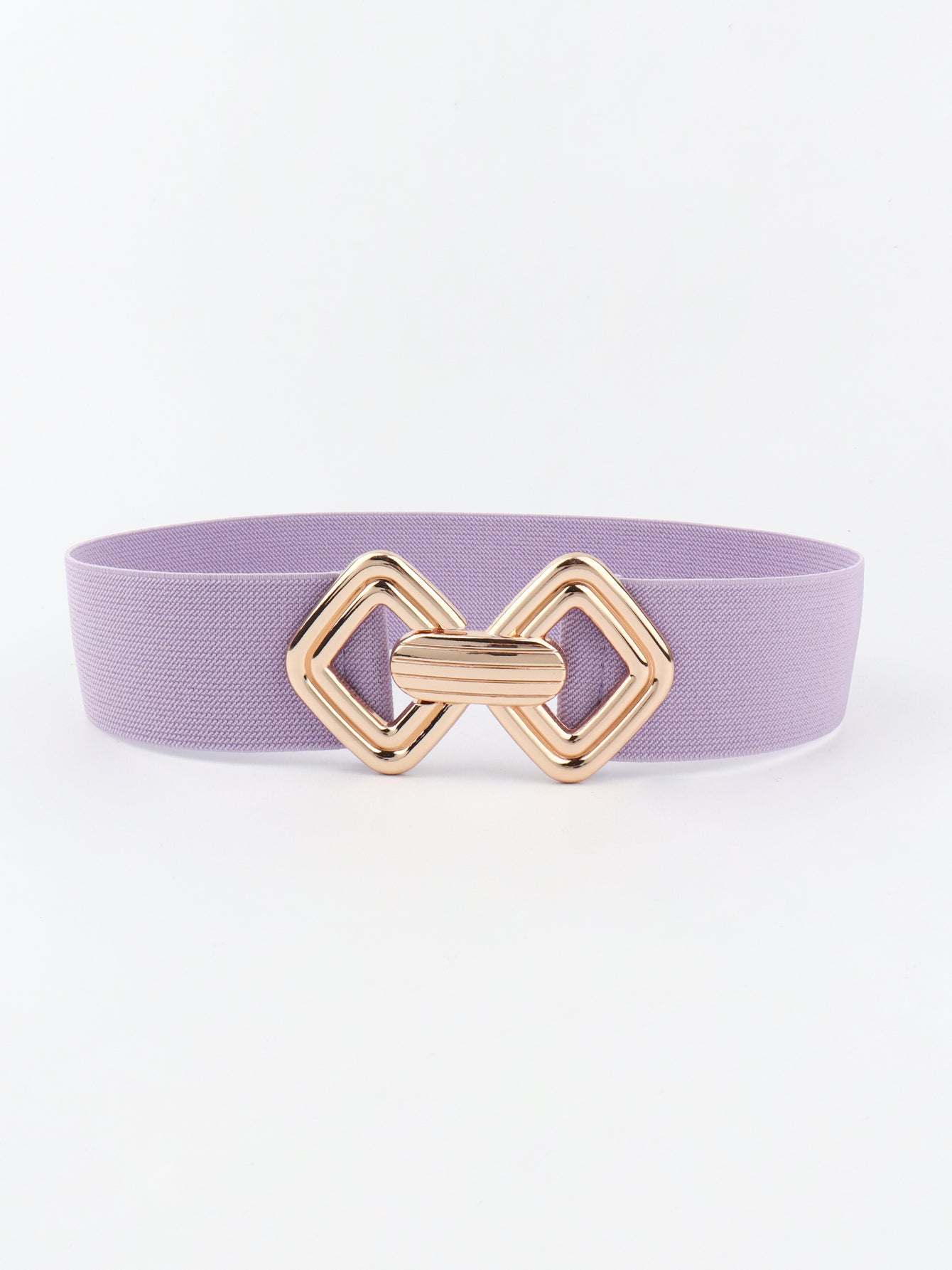 Buy Geometric Buckle Elastic Wide Belt by Faz