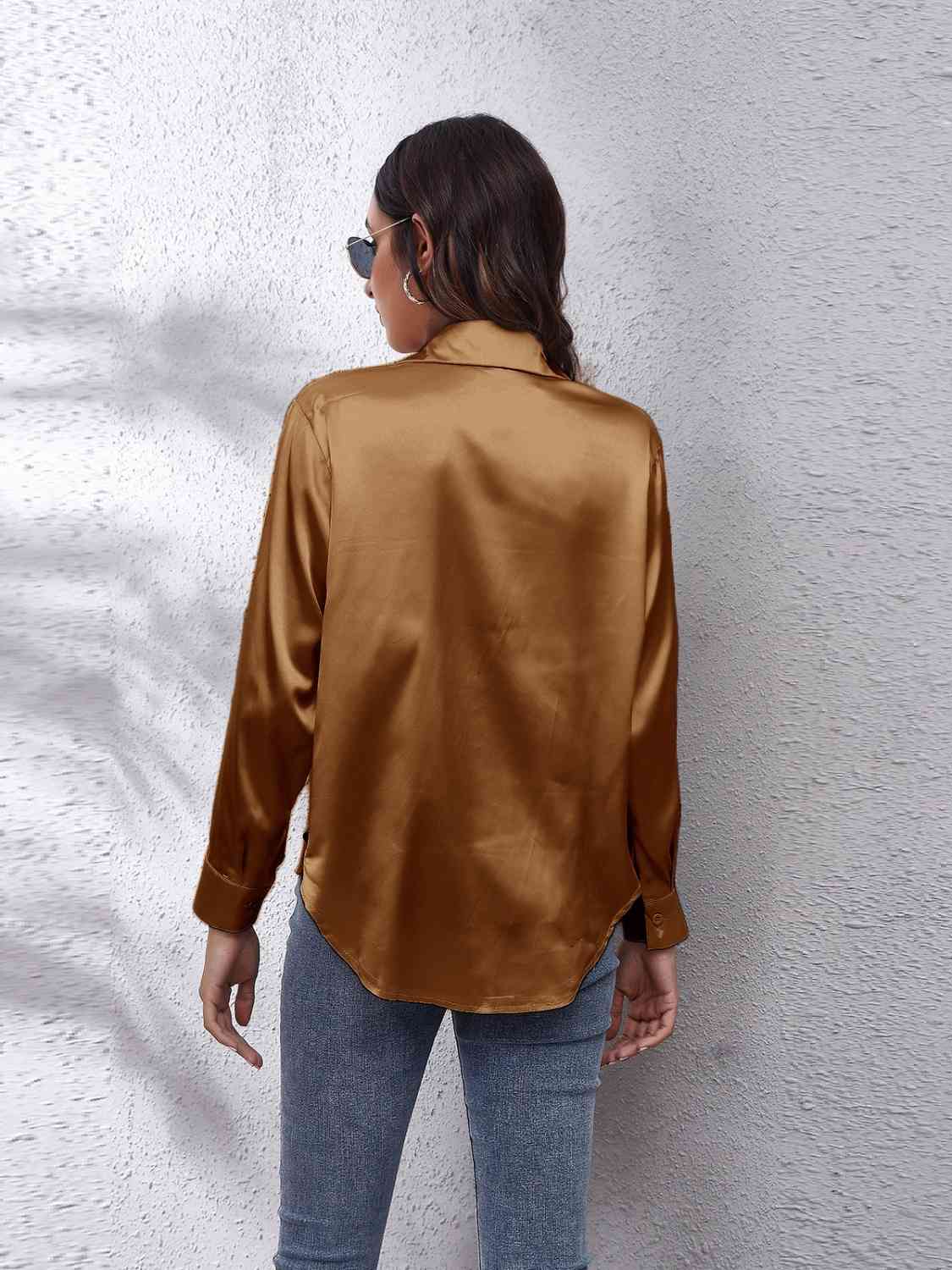 Buy Collared Neck Buttoned Long Sleeve Shirt by B&S