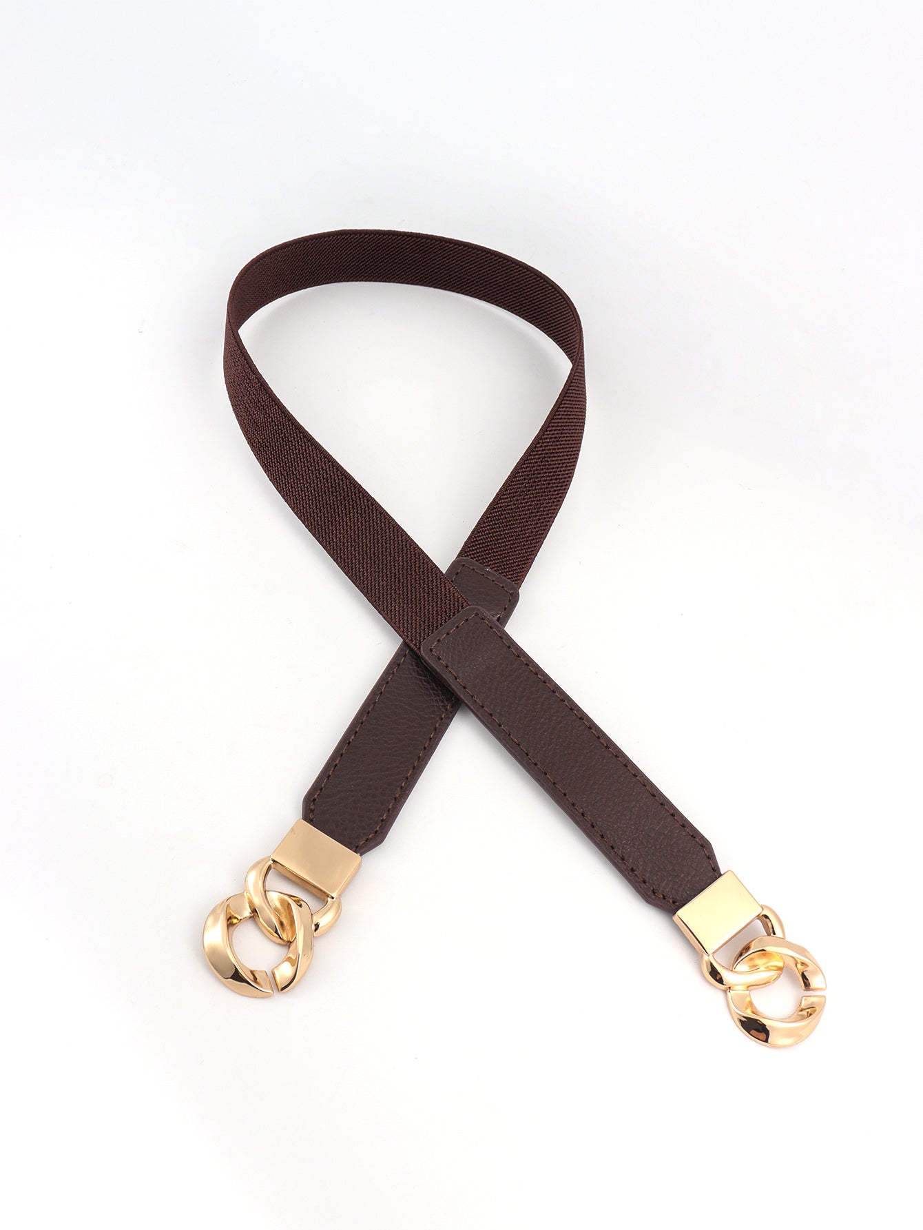 Buy Zinc Alloy Buckle Elastic PU Belt by Faz
