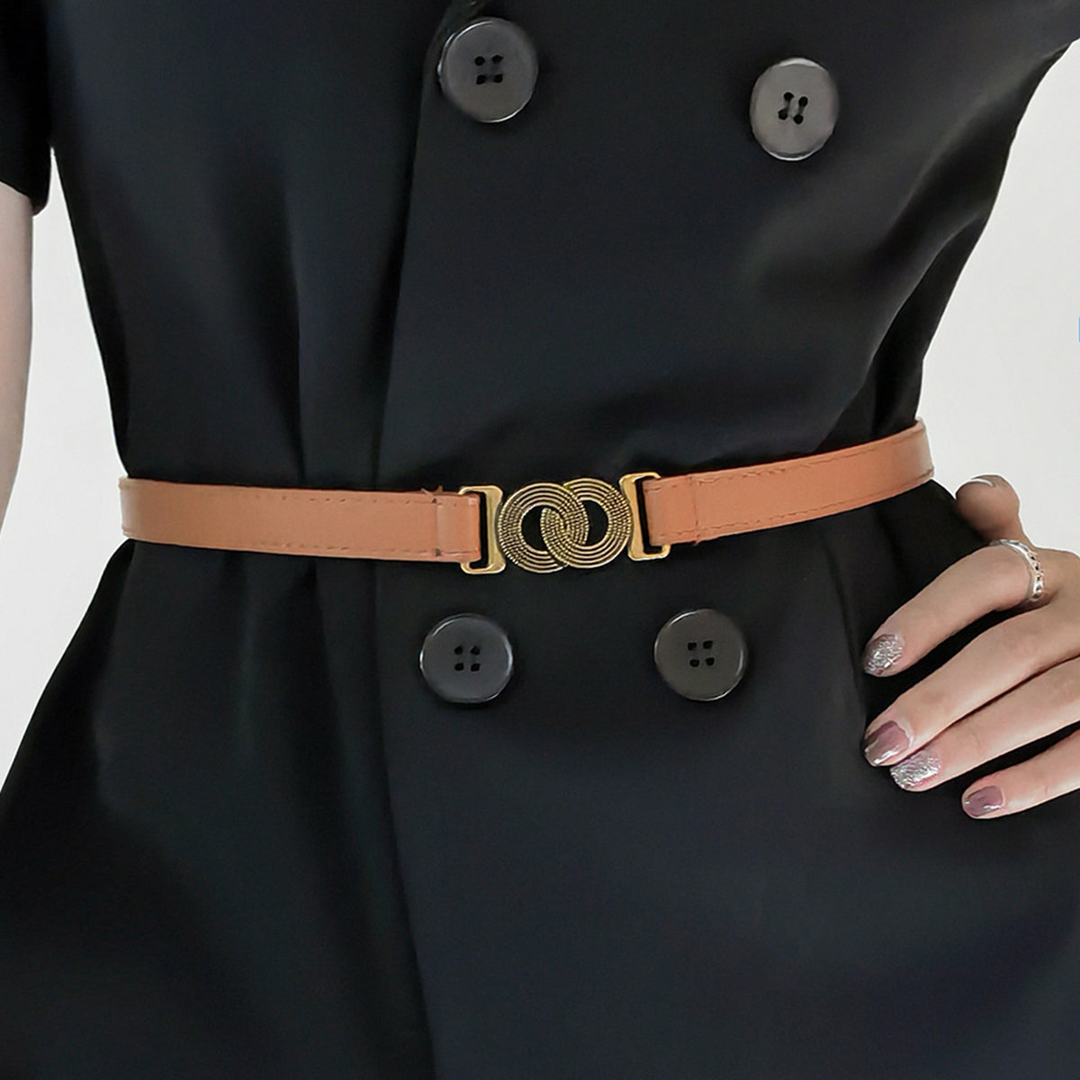 Buy Alloy Buckle PU Belt by Faz