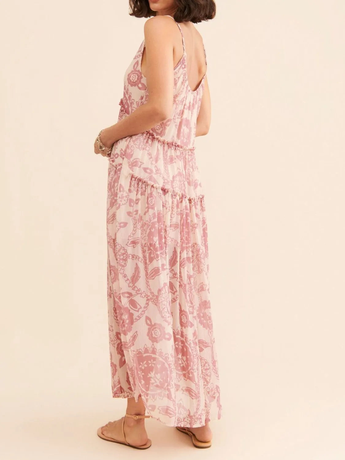 Buy Printed V-Neck Sleeveless Dress by Faz