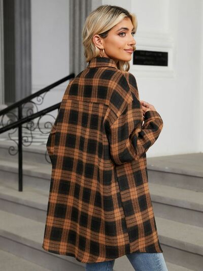 Buy Plaid Collared Neck Long Sleeve Shirt by H&L&L