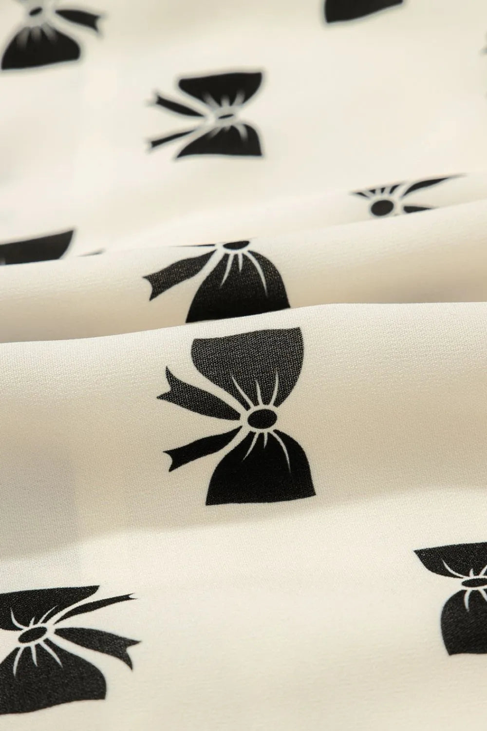 Buy Bow Knot Color Contrast Trim Knotted Shoulder Mini Dress by Faz