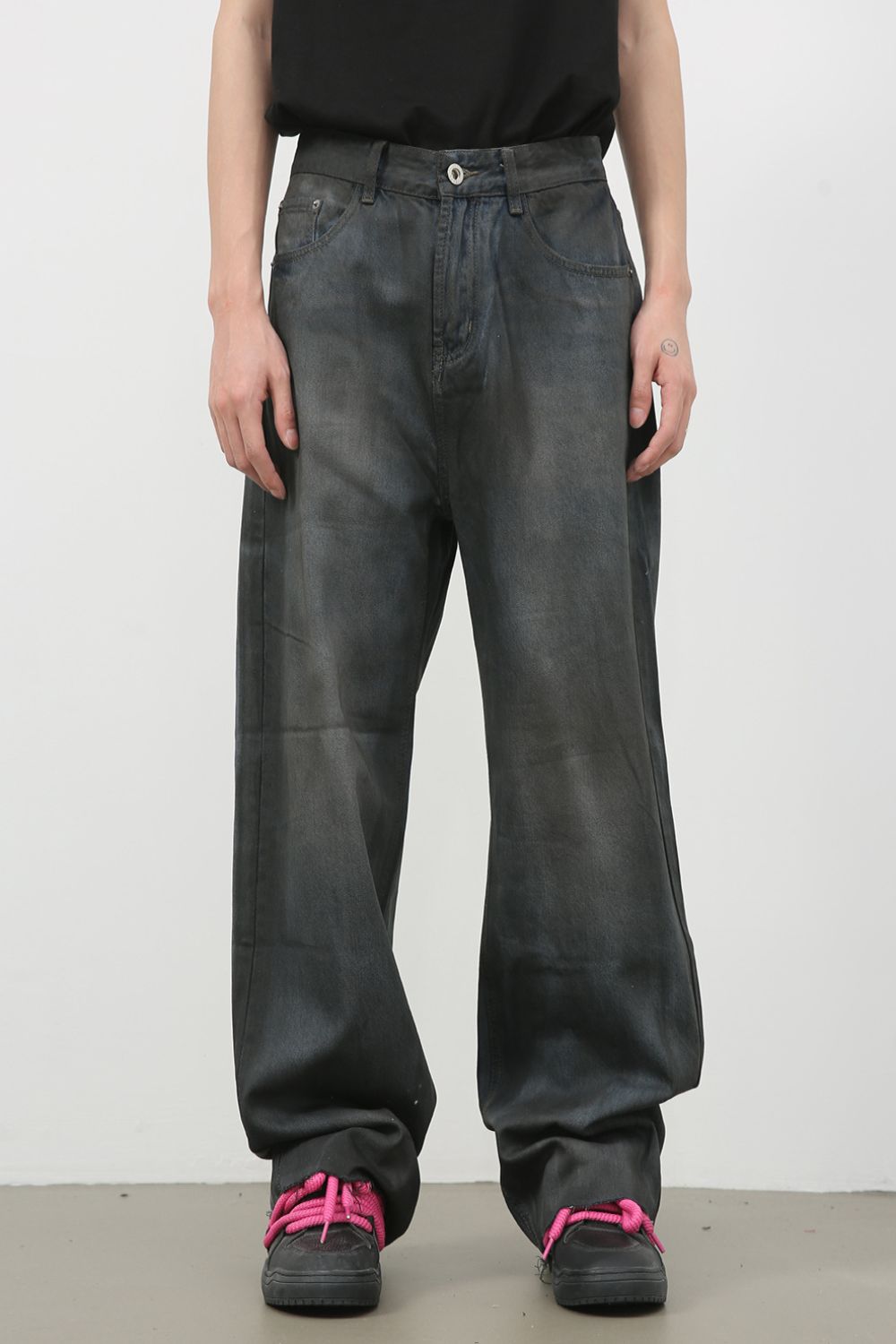 Buy Men's Frayed Hem Jeans with Pockets by Faz