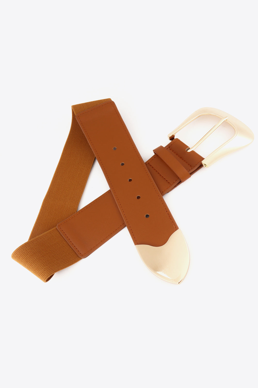 Buy Elastic Wide PU Belt by Faz