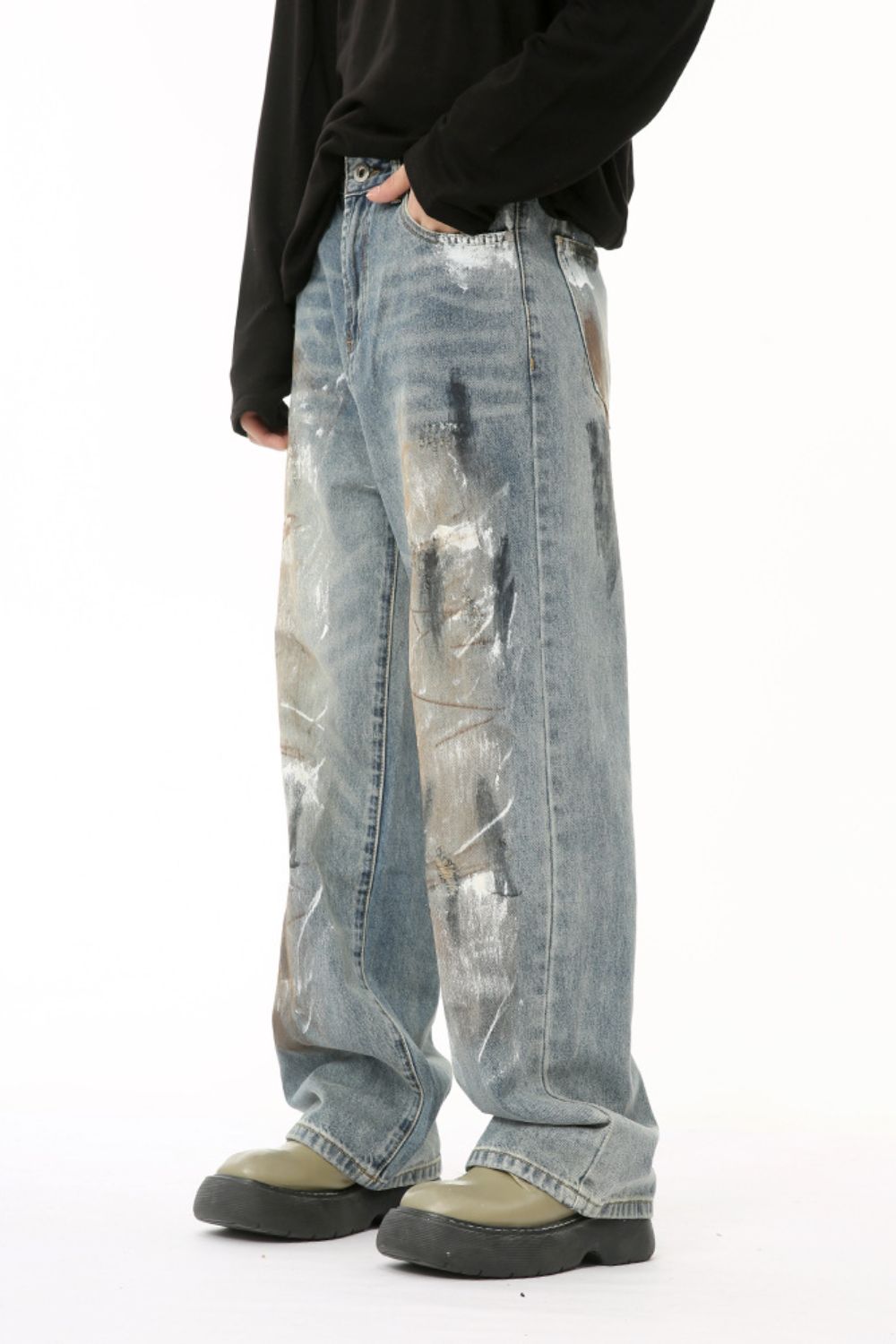 Buy Baggy Jeans with Pockets by Faz