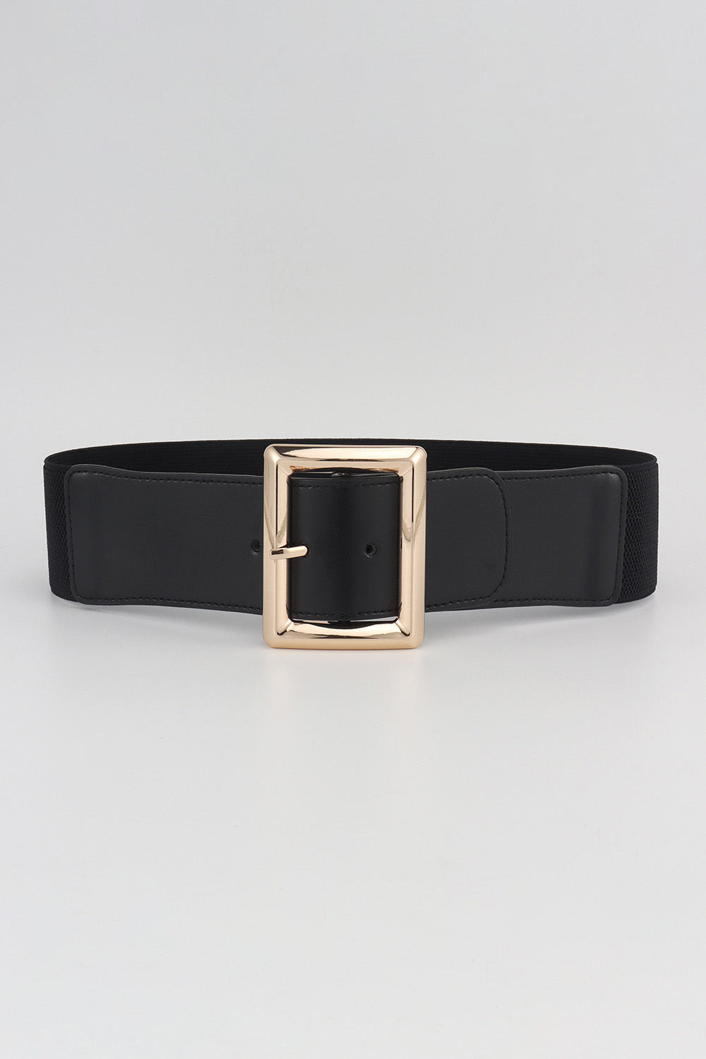 Buy Rectangle Buckle Elastic Wide Belt by Faz