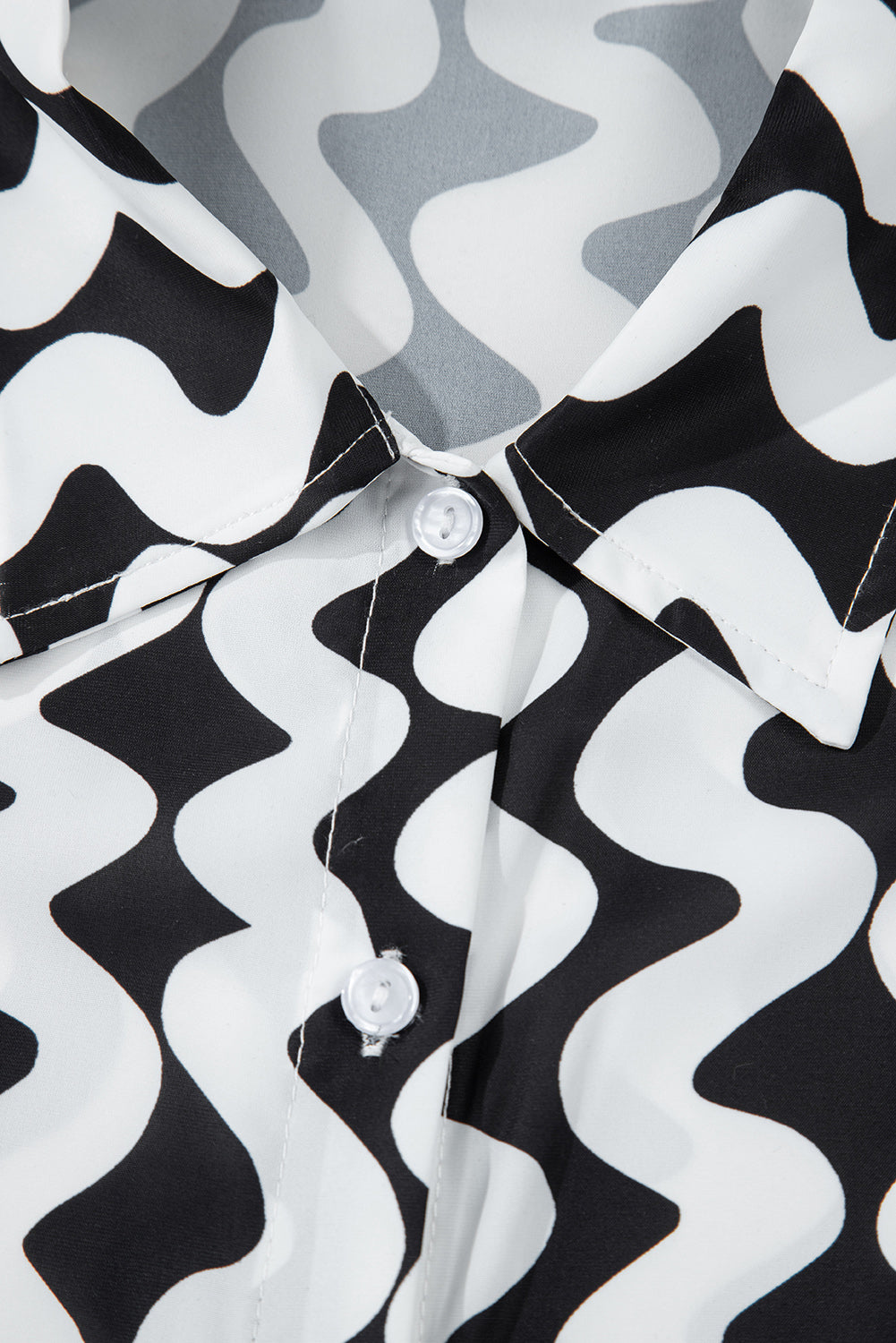 Buy Button Down Contrast Striped Cover-Up by Faz