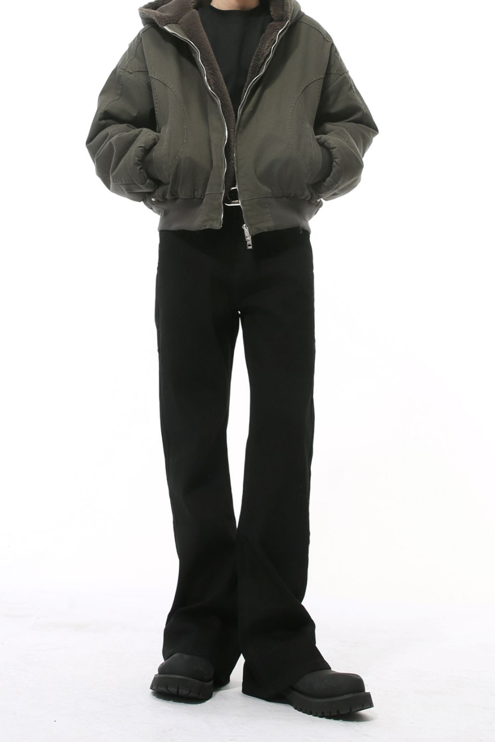 Buy High Waist Jeans with Pockets by Faz