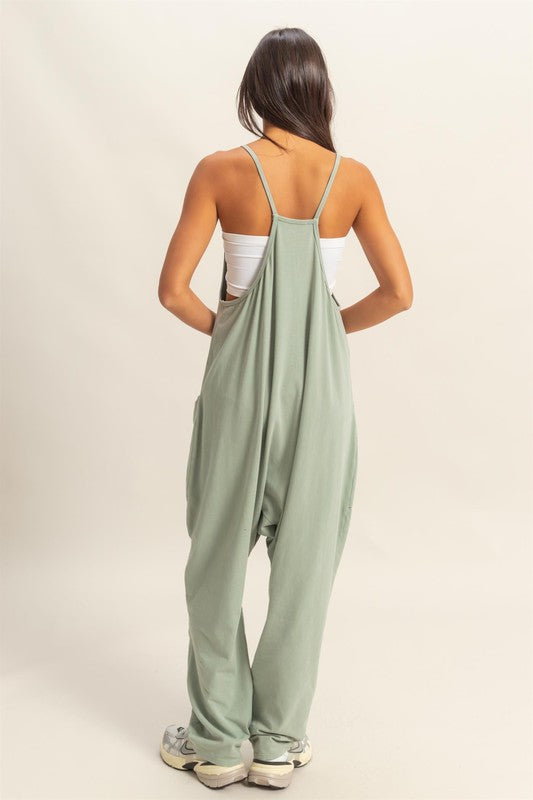 Buy Relaxed Fit Mineral Washed Overalls with Pockets by Faz