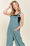 Buy Knotted Wide Strap Wide Leg Overalls by Faz