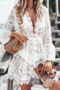 Buy V-Neck Lace Cover-Up Dress by Faz