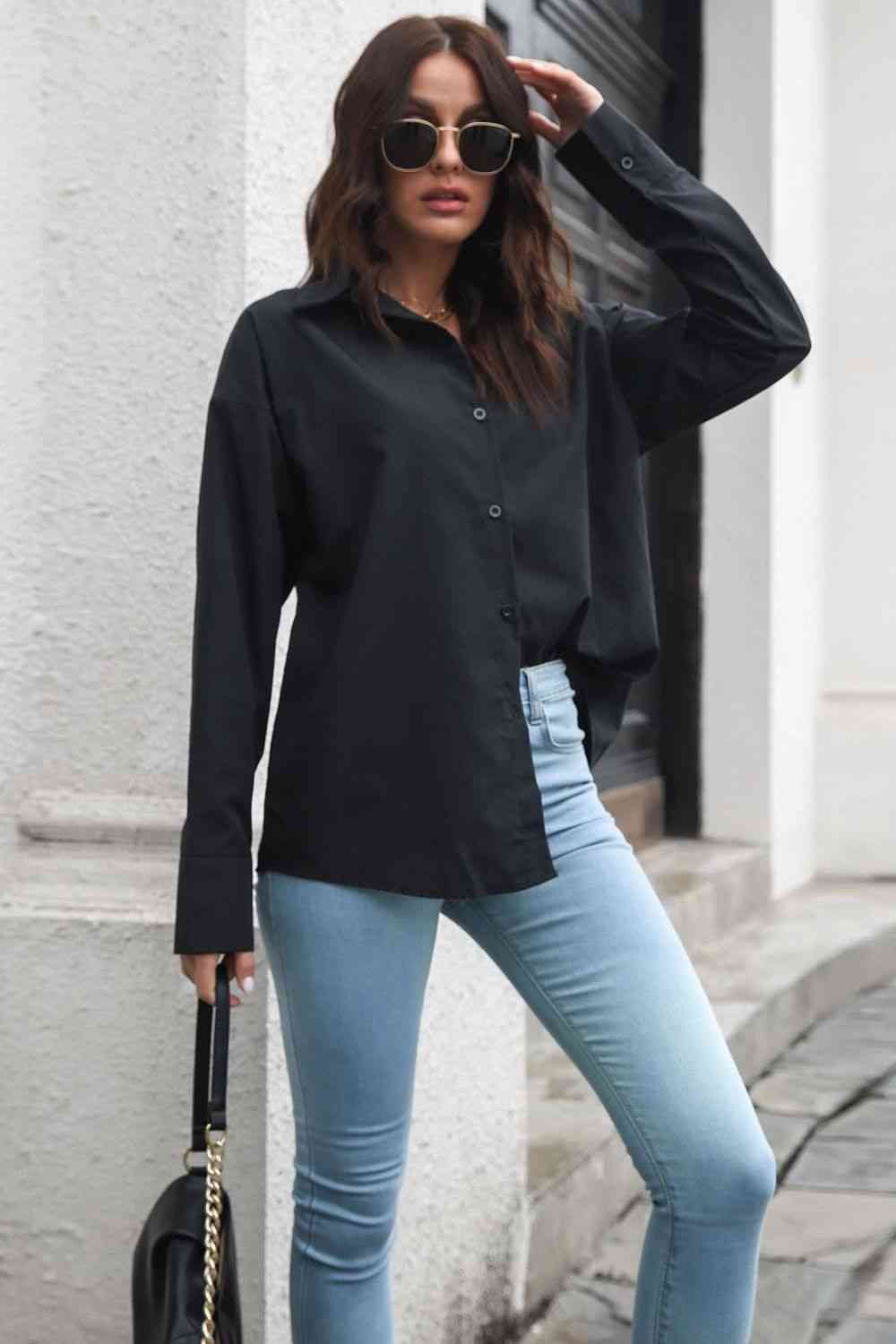 Buy Dropped Shoulder Longline Shirt by B&S