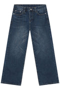 Buy Wide Straight Jeans with Pockets by Faz