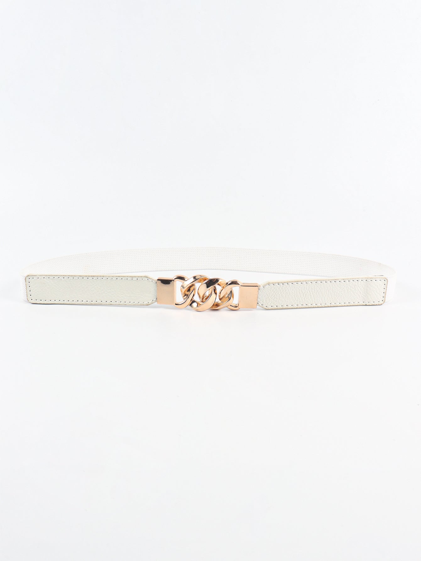 Buy Zinc Alloy Buckle Elastic PU Belt by Faz
