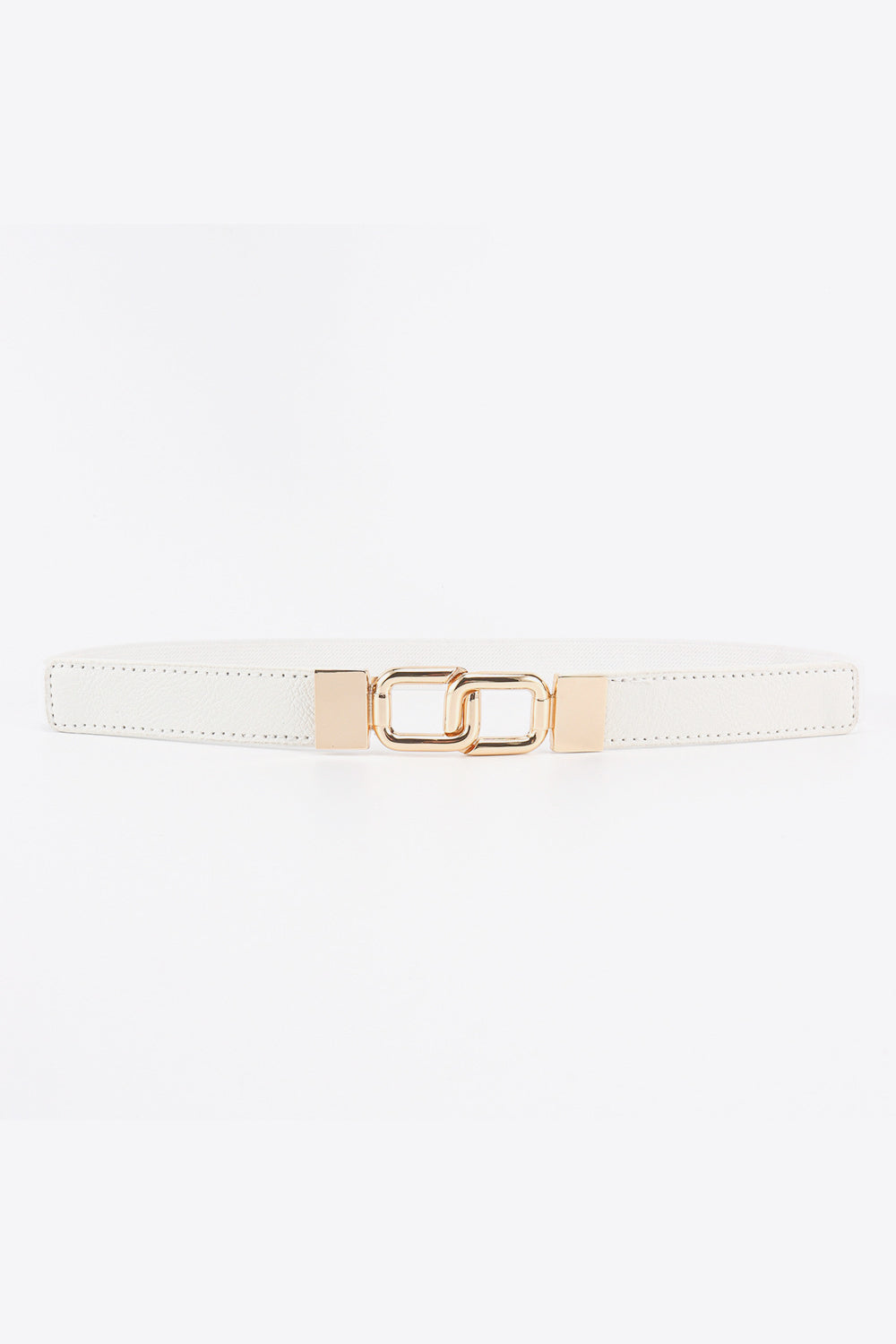 Buy Geometric Double Buckle Elastic Belt by Faz