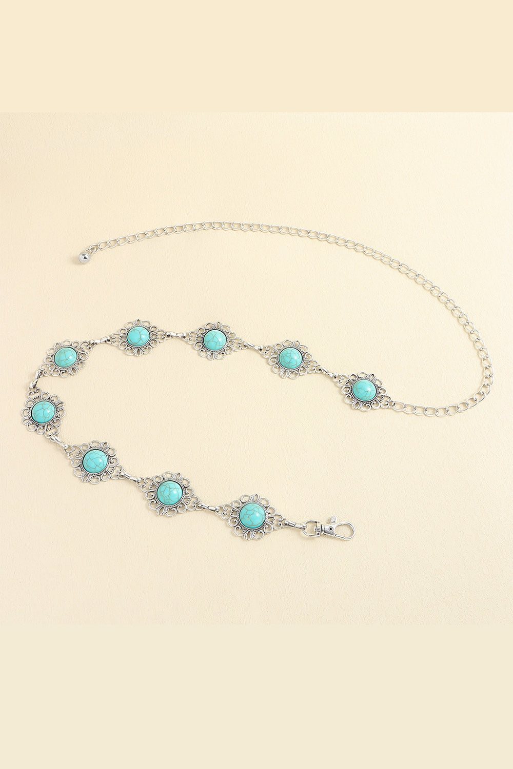 Buy Vintage Turquoise Alloy Belt by Faz