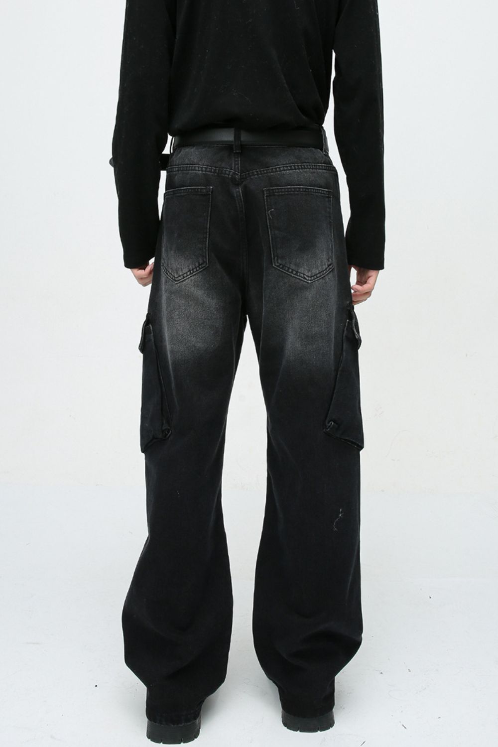 Buy Baggy Jeans with Cargo Pockets by Faz