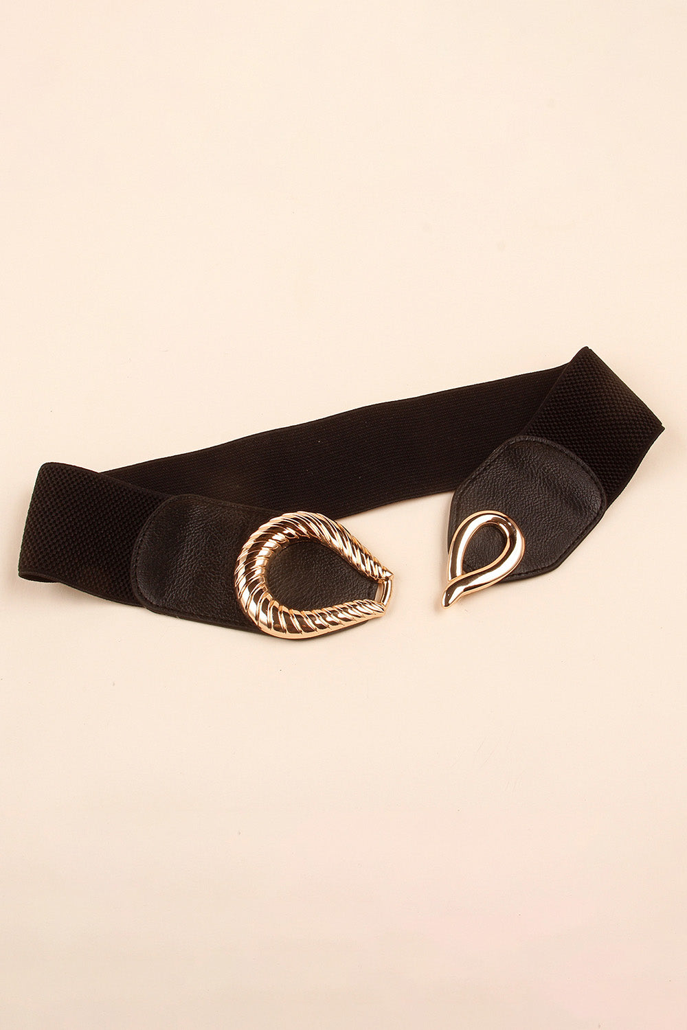Buy Ribbed Alloy Buckle Elastic Belt by Faz