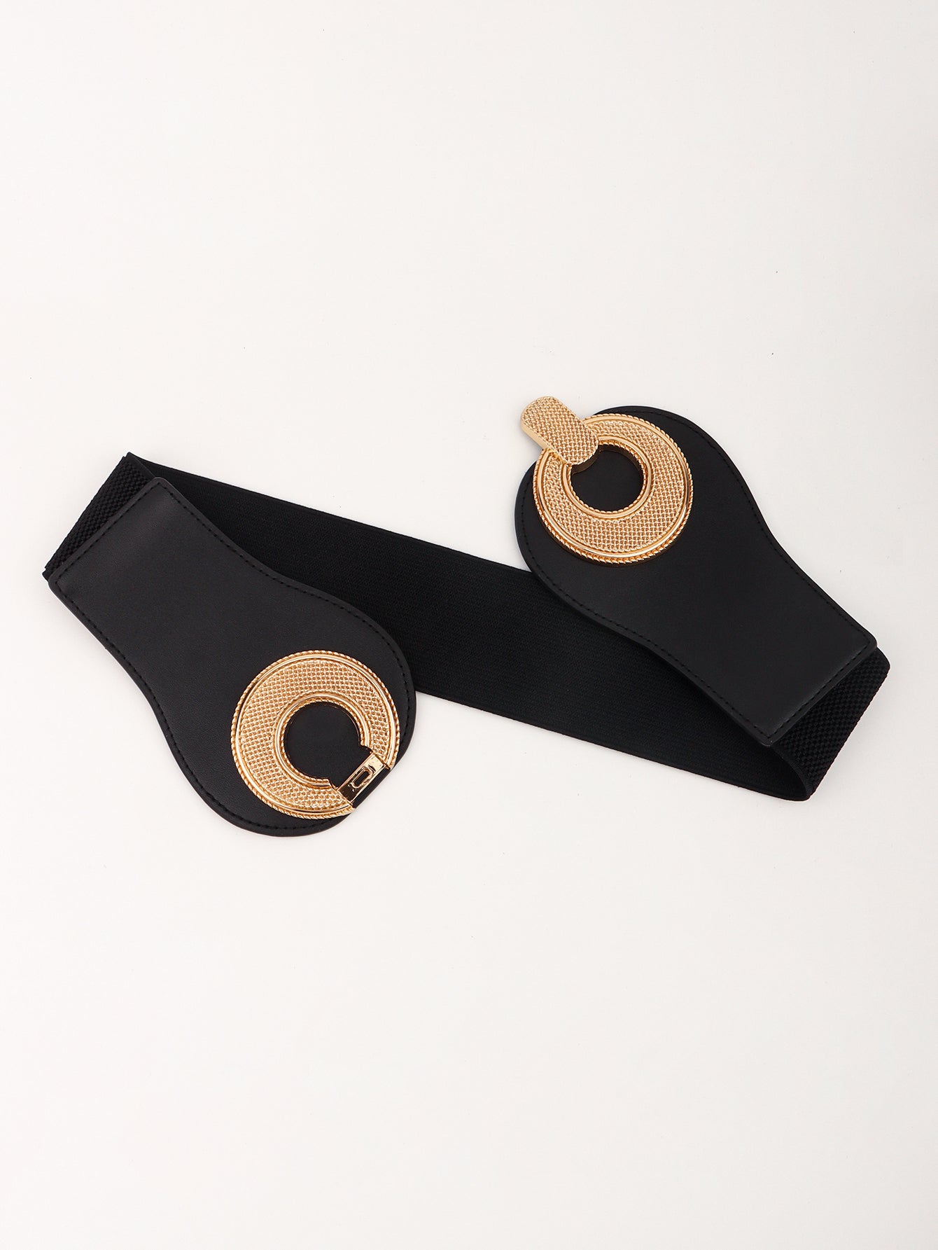 Buy Alloy Buckle Elastic PU Belt by Faz