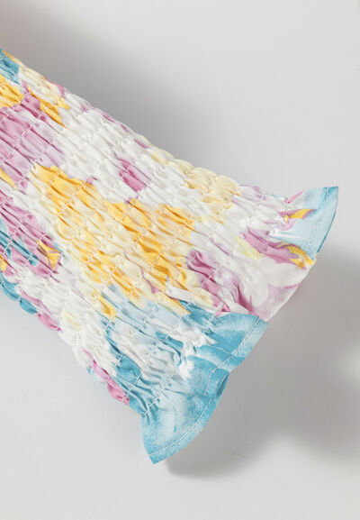 Buy Printed Button Down Lantern Sleeve Shirt by SYNZ