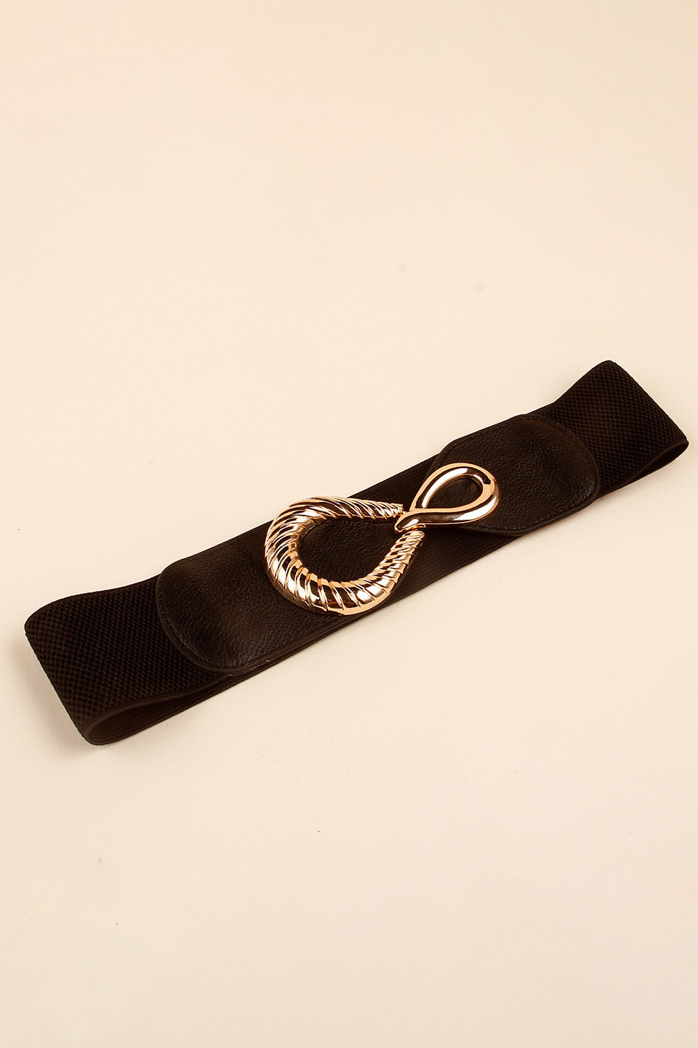 Buy Ribbed Alloy Buckle Elastic Belt by Faz