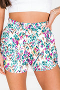 Buy Printed High Waist Shorts by Faz