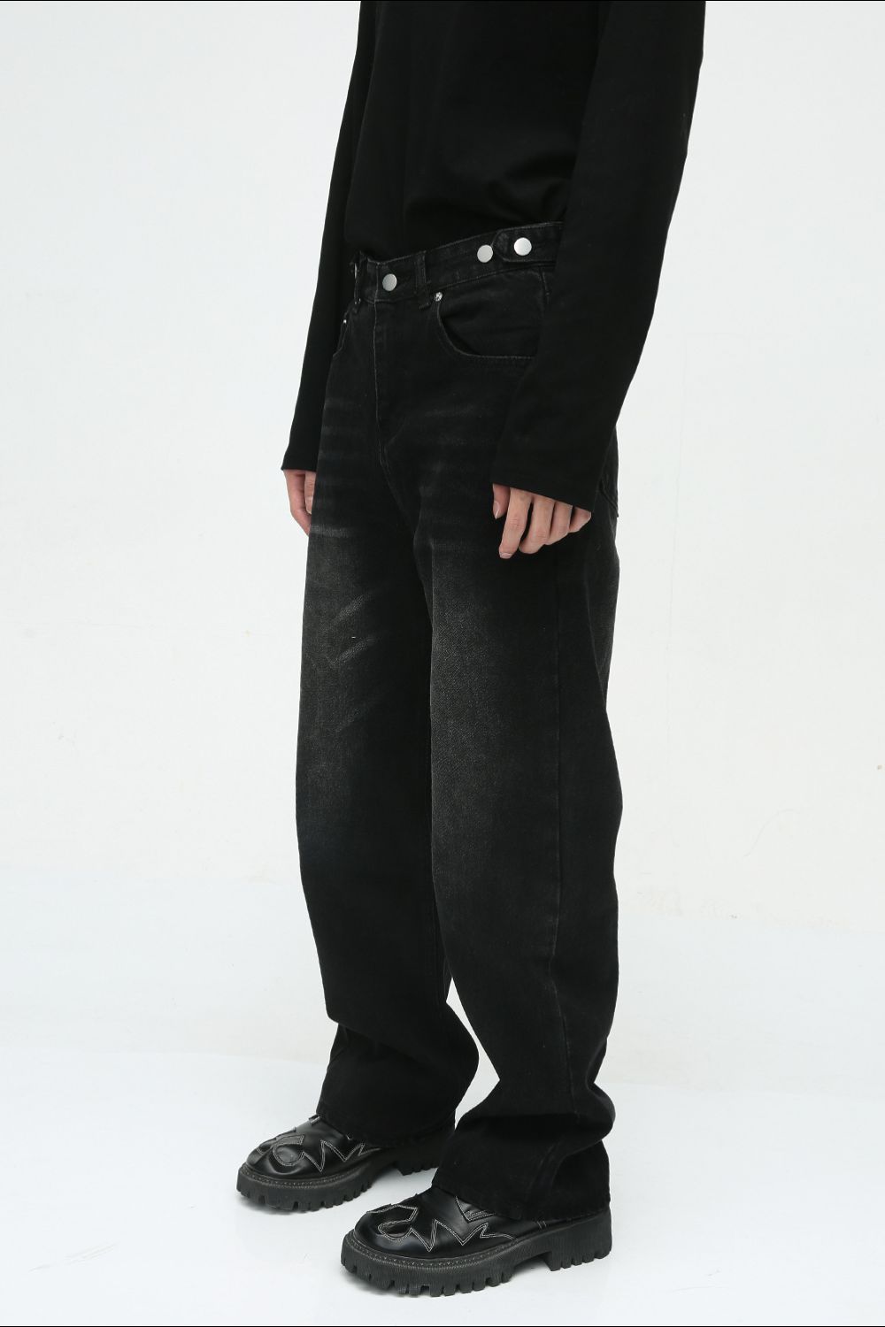 Buy Men's Washed Straight-Leg Jeans by Faz