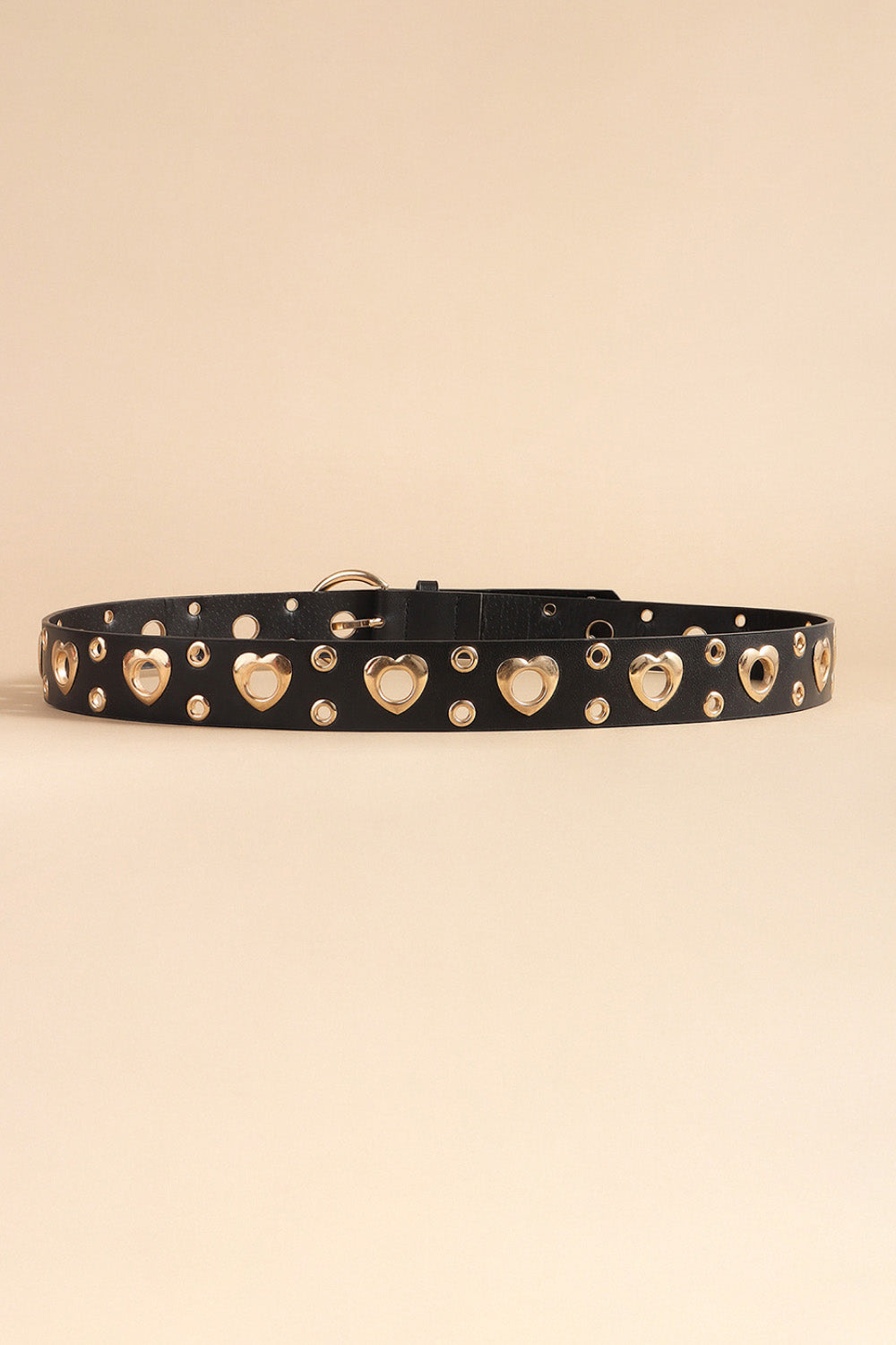 Buy Heart Shape Alloy Detail PU Leather Belt by Faz