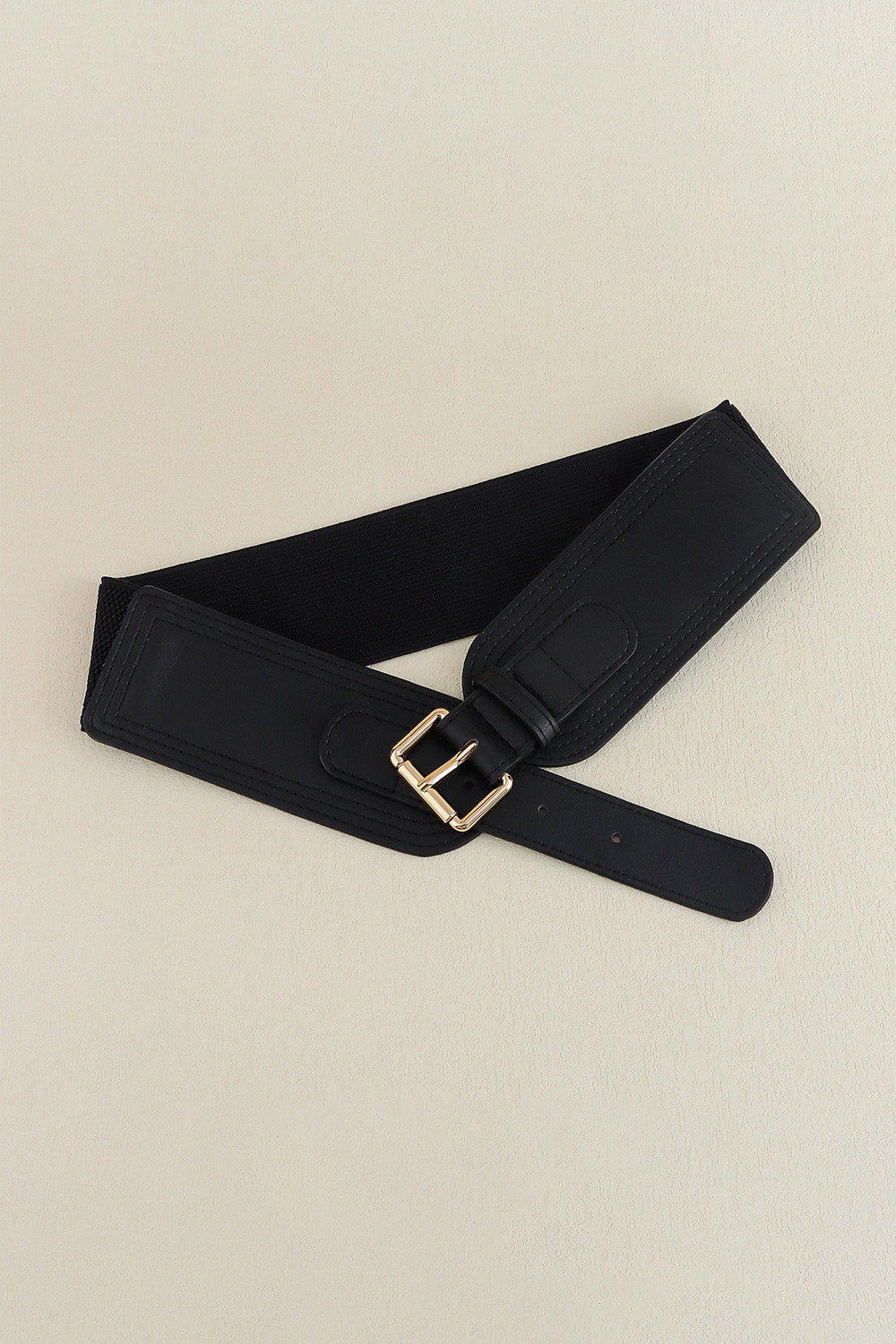 Buy Elastic Wide PU Belt by Faz