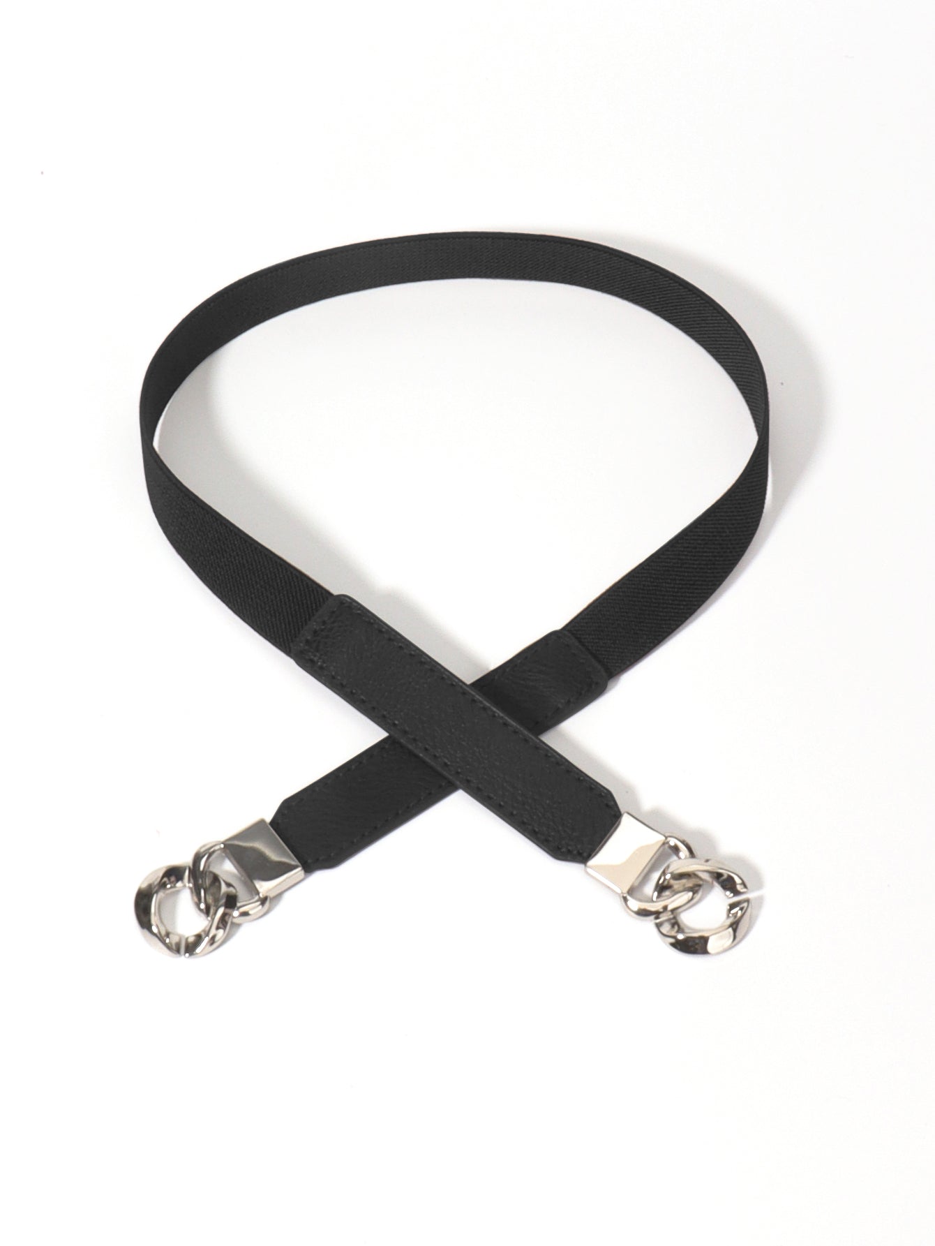 Buy Zinc Alloy Buckle Elastic PU Belt by Faz