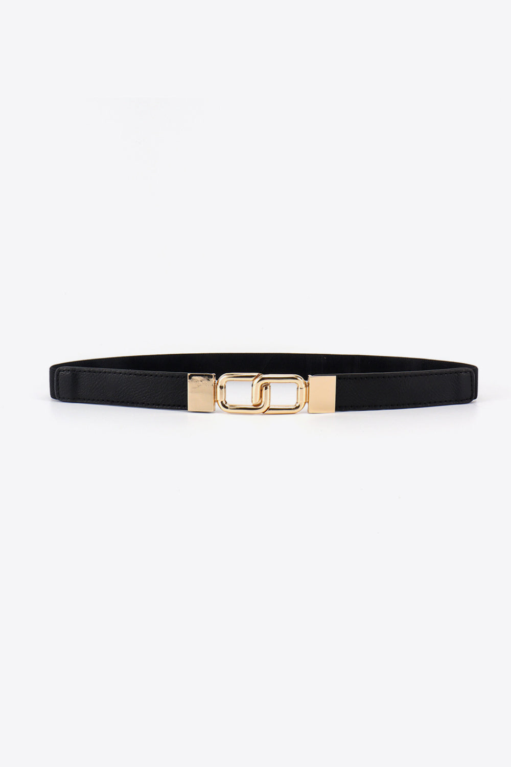 Buy Geometric Double Buckle Elastic Belt by Faz