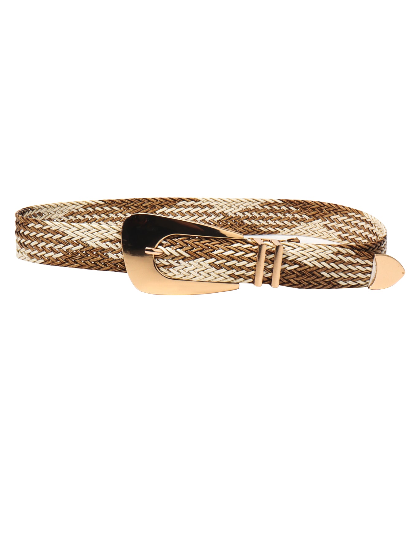 Buy Irregular Buckle Braid Belt by Faz