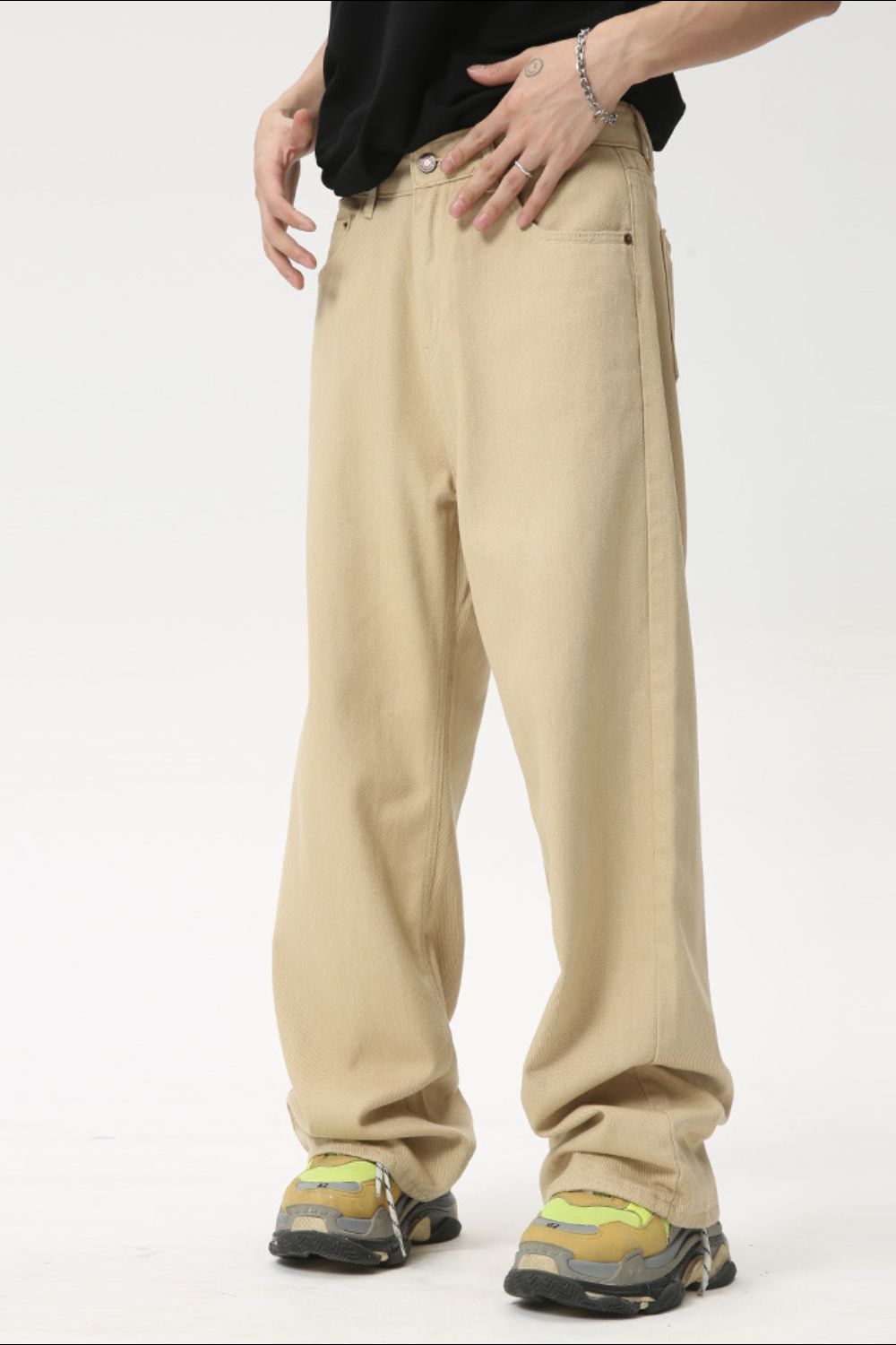 Buy Wide Leg Jeans with Pockets by Faz