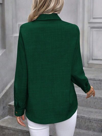 Buy Button Up Collared Neck Long Sleeve Shirt by A@X@E