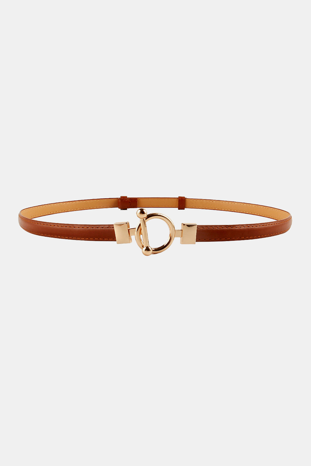 Buy Toggle Buckle Skinny PU Belt by Faz