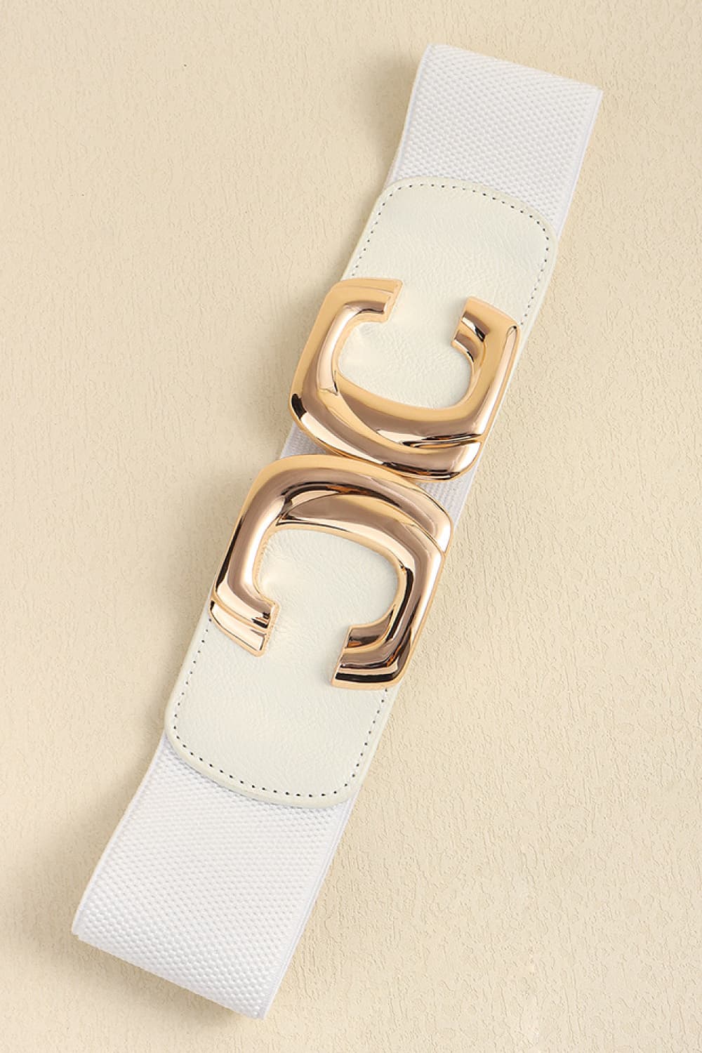 Buy Zinc Alloy Buckle Elastic Wide Belt by Faz