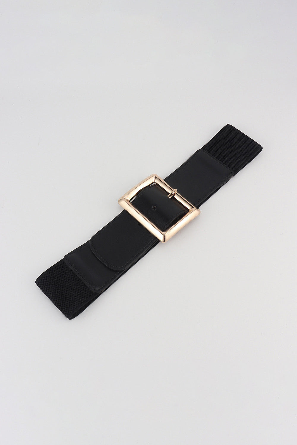 Buy Rectangle Buckle Elastic Wide Belt by Faz