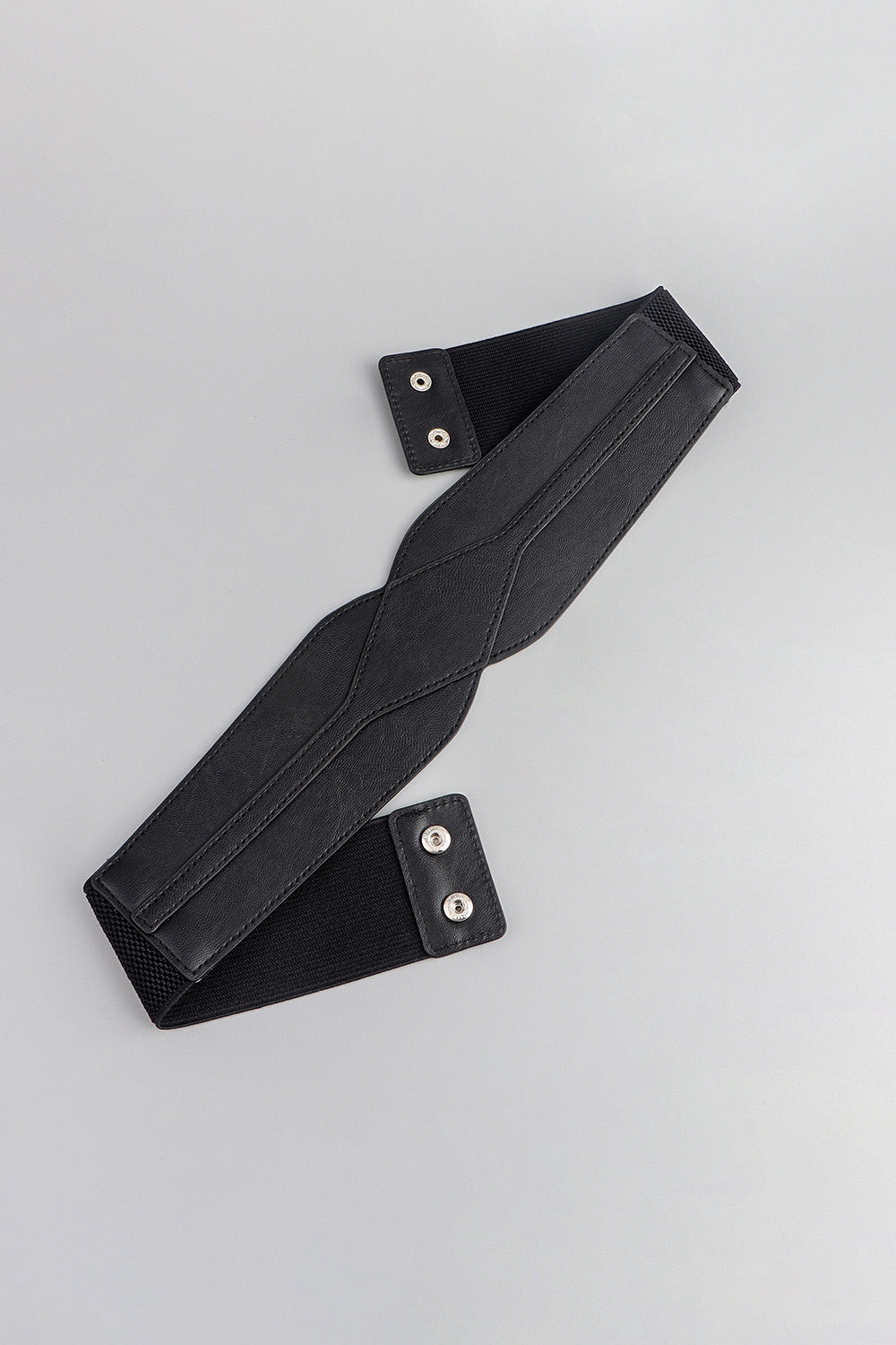 Buy Elastic Wide PU Belt by Faz