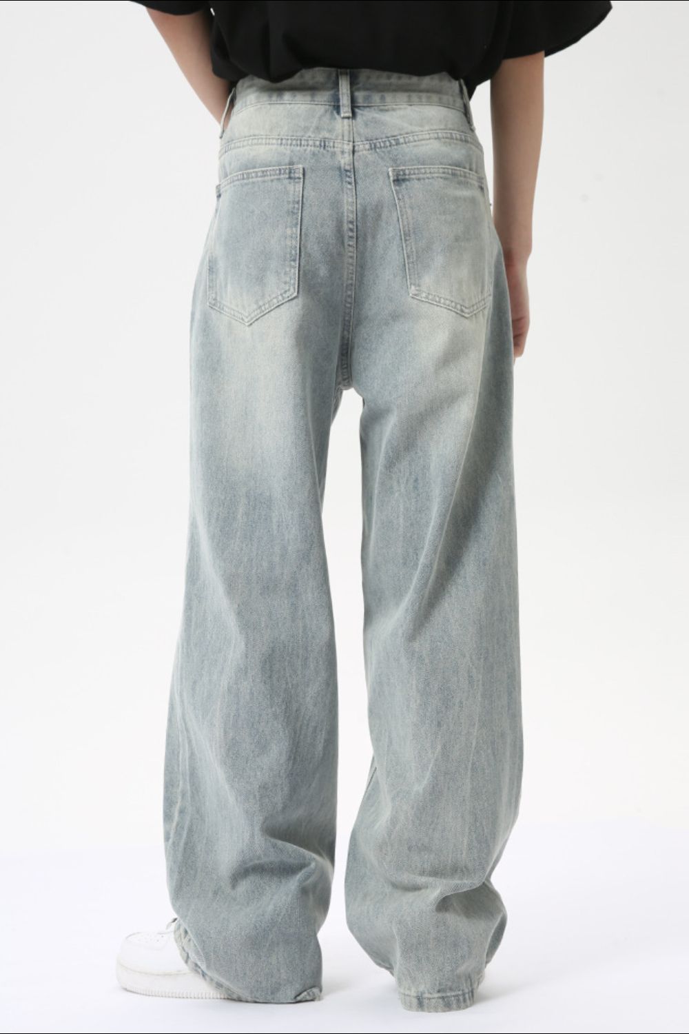 Buy Wide Leg Jeans with Pockets by Faz
