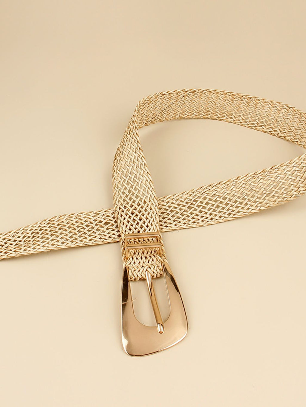Buy Irregular Buckle Braid Belt by Faz