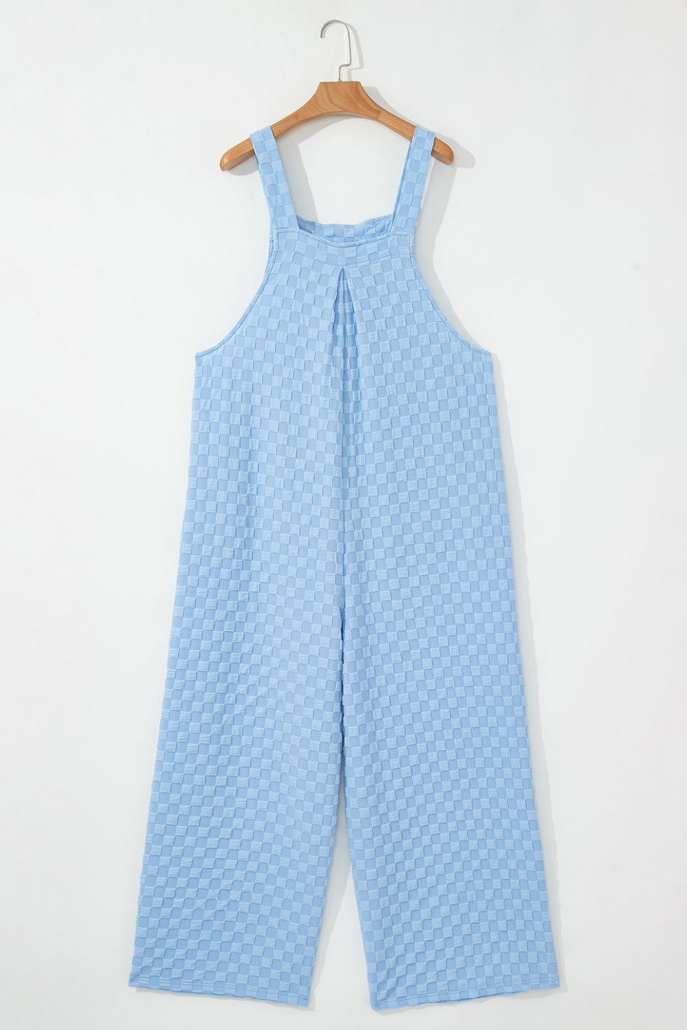 Buy Checkered Pocketed Wide Leg Overalls by Faz