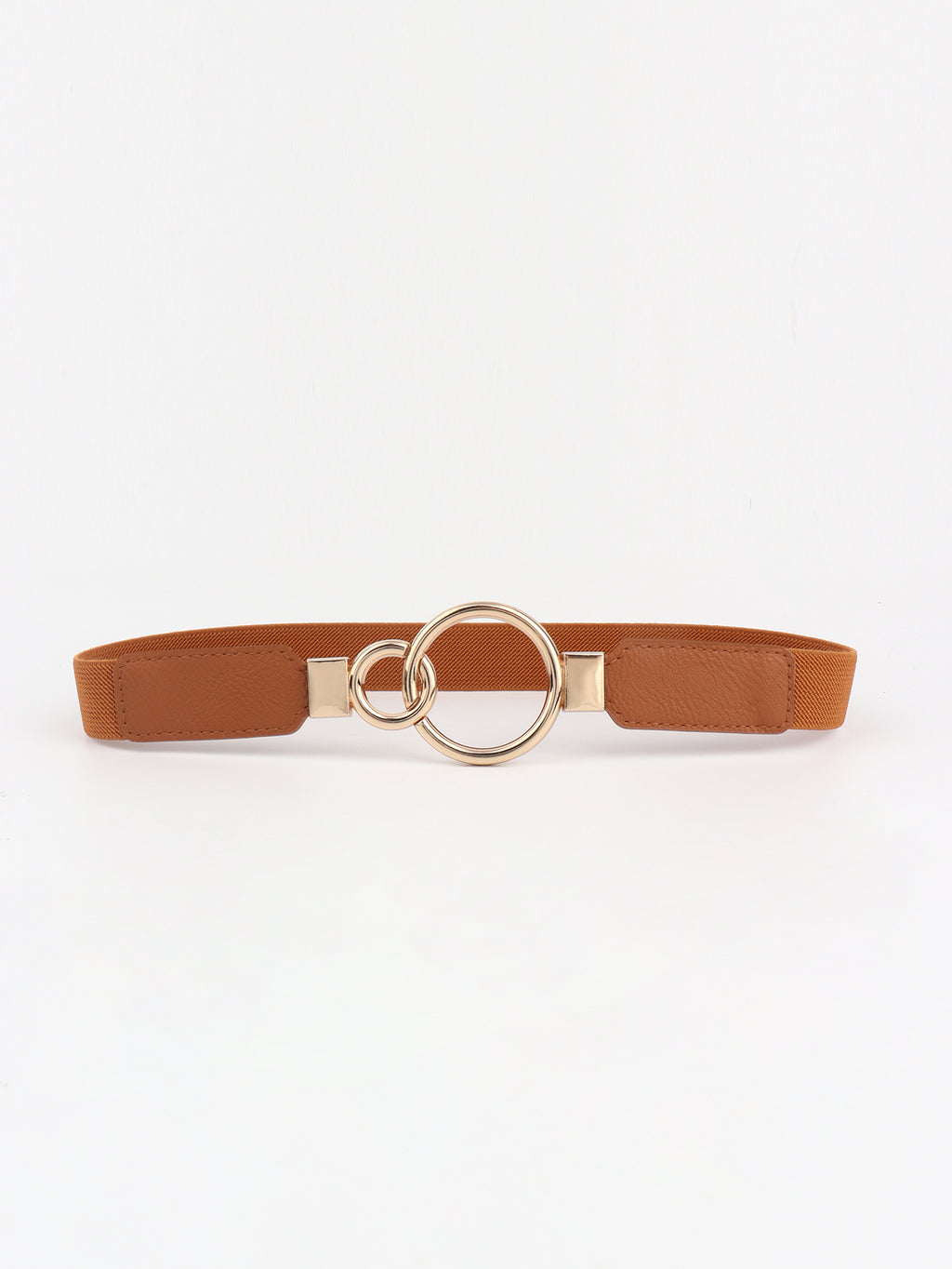 Buy Double Ring Buckle Elastic PU Belt by Faz